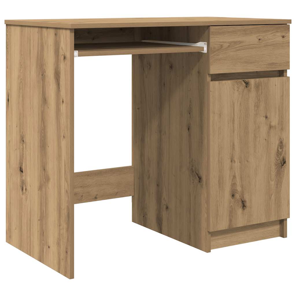 Skrivebord artisan eik 84x40x75 cm konstruert tre