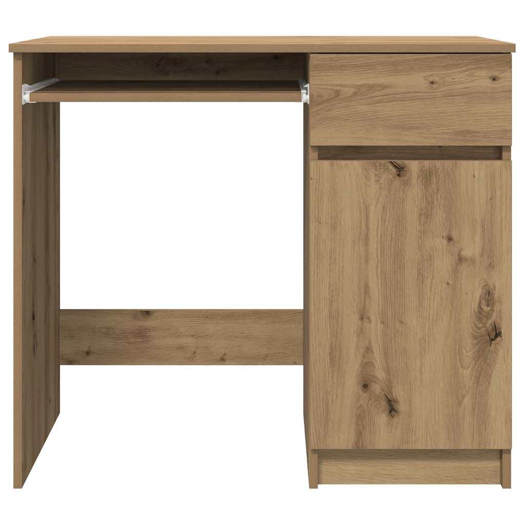 Skrivebord artisan eik 84x40x75 cm konstruert tre