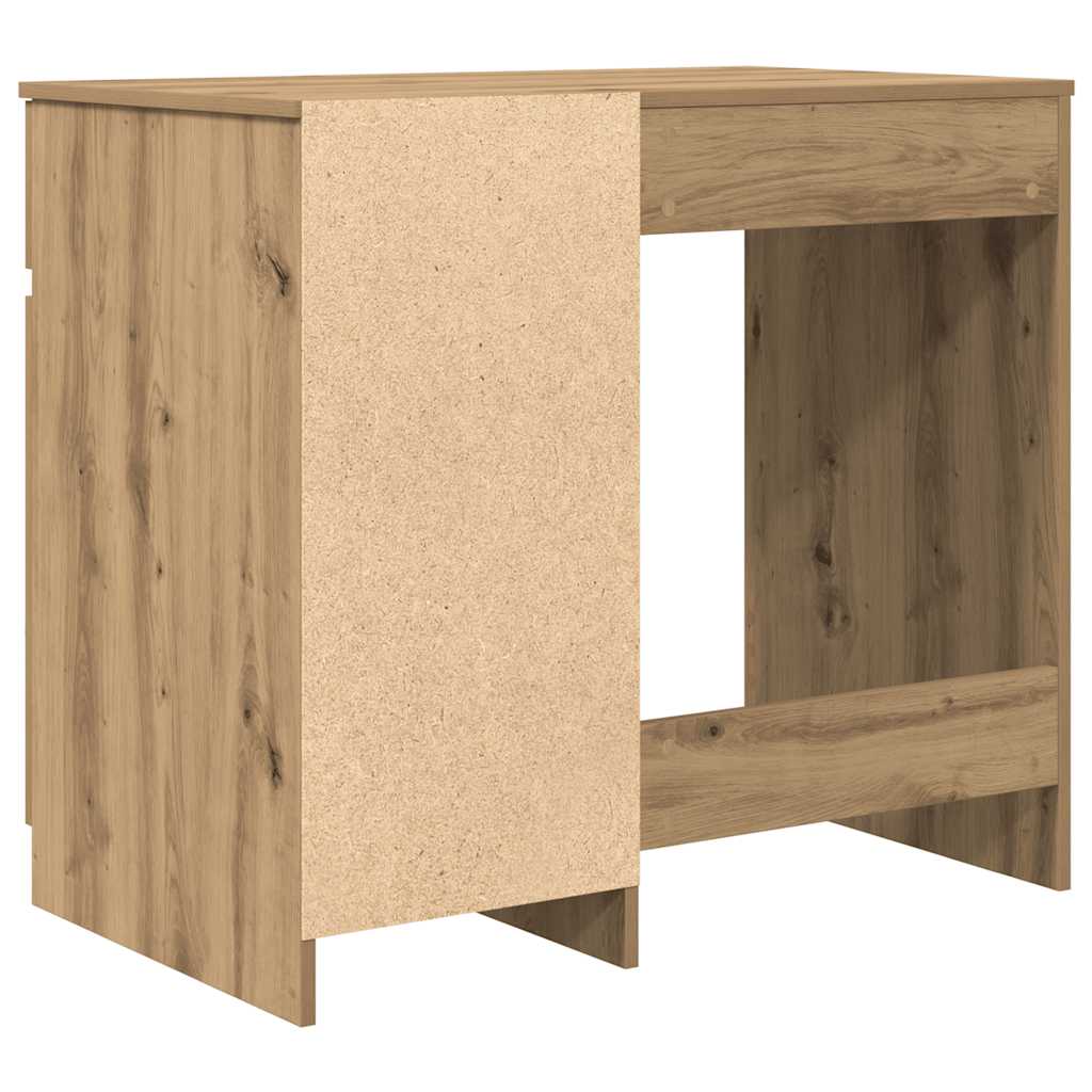 Skrivebord artisan eik 84x40x75 cm konstruert tre