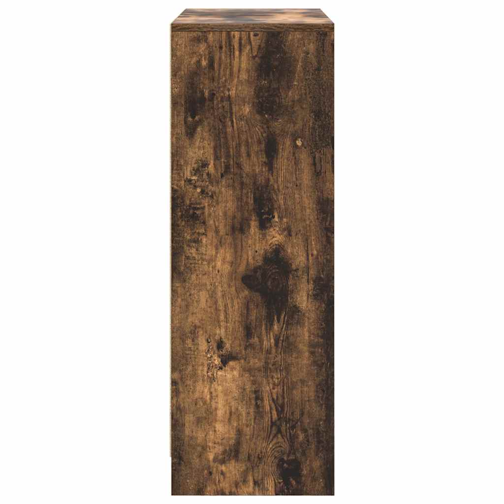 Skjenk med skuffer og dører røkt eik 73x31x90 cm