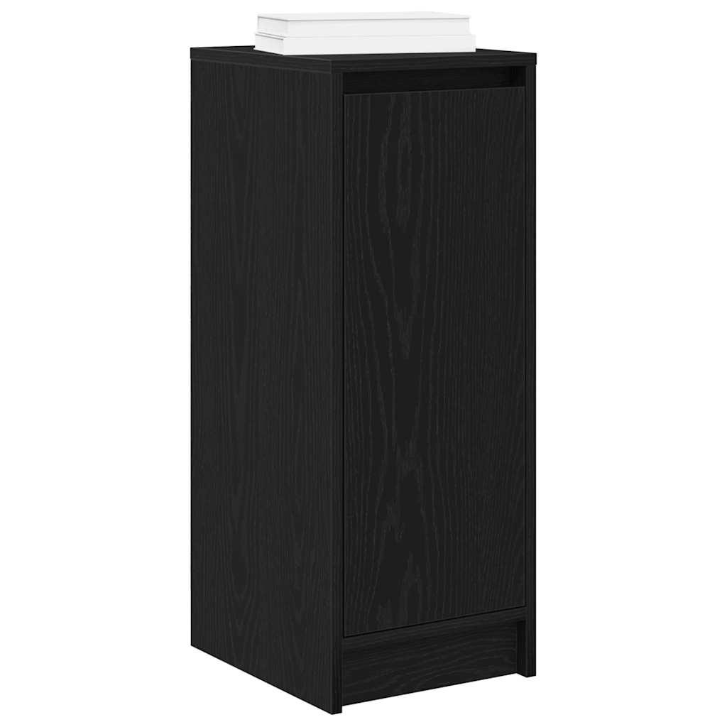 Skohylle svart eik 29,5x34x76 cm konstruert tre