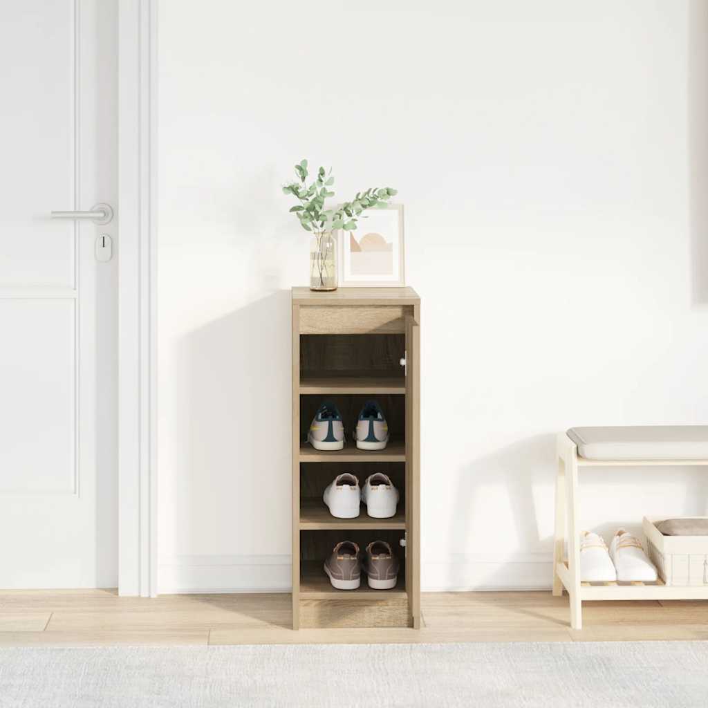 Skoskap sonoma eik 29,5x34x76 cm konstruert tre