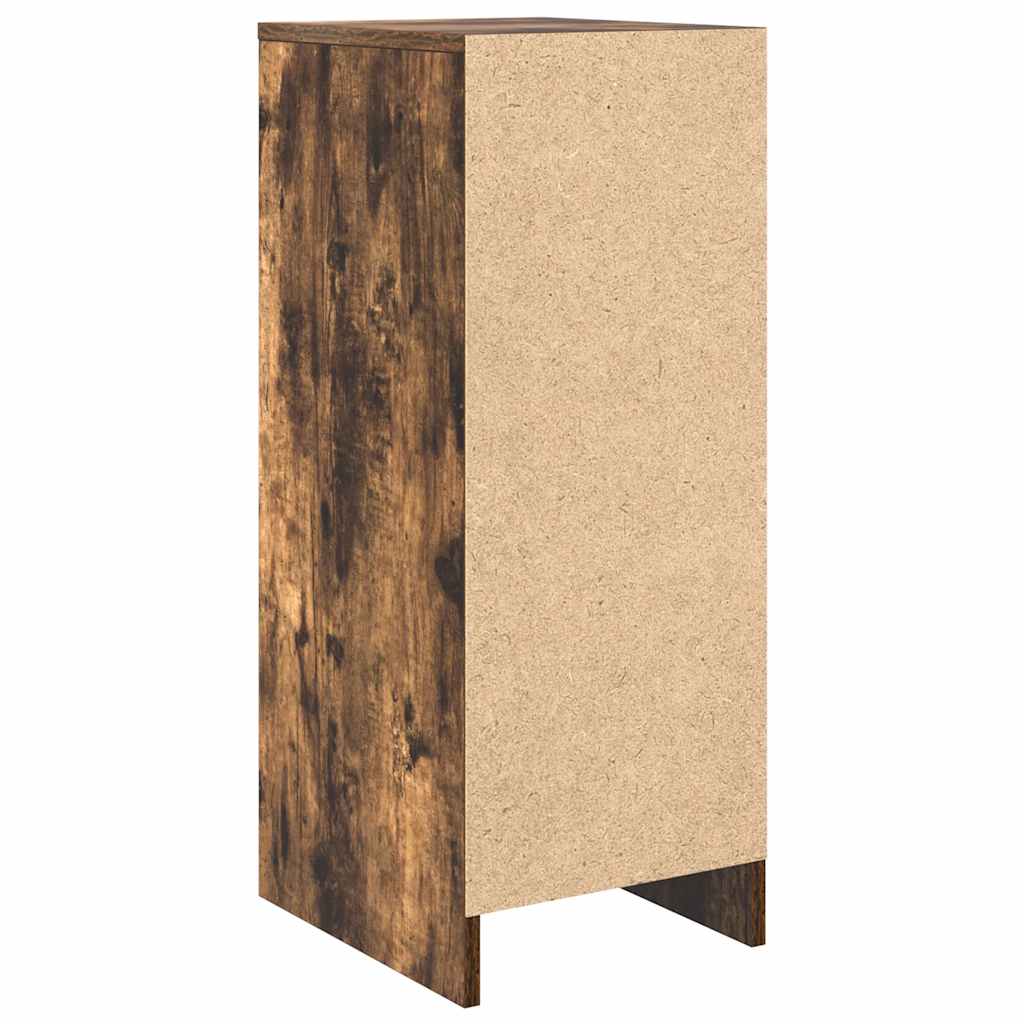 Skoskap røkt eik 29,5x34x76 cm konstruert tre