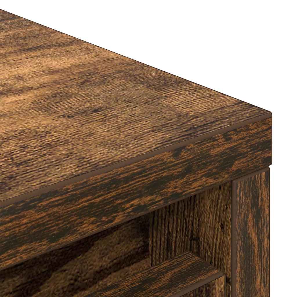 Skoskap røkt eik 29,5x34x76 cm konstruert tre