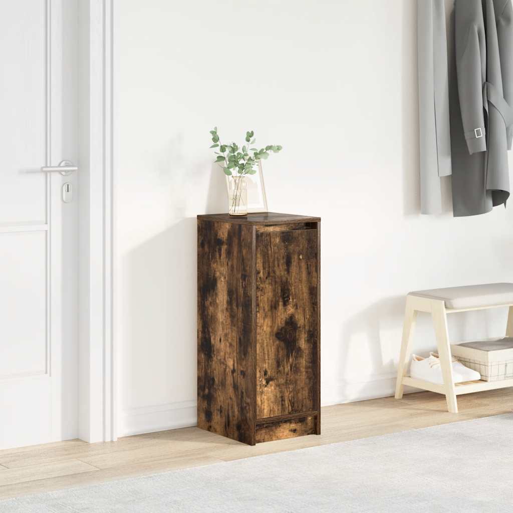 Skoskap røkt eik 29,5x34x76 cm konstruert tre