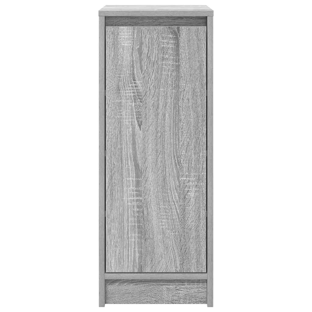 Skohylle grå sonoma 29,5x34x76 cm konstruert tre