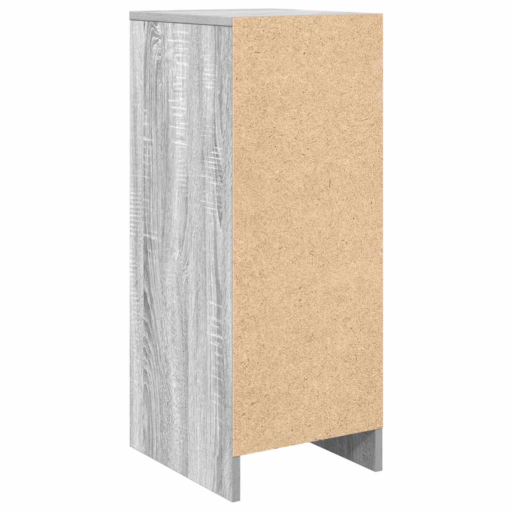 Skohylle grå sonoma 29,5x34x76 cm konstruert tre