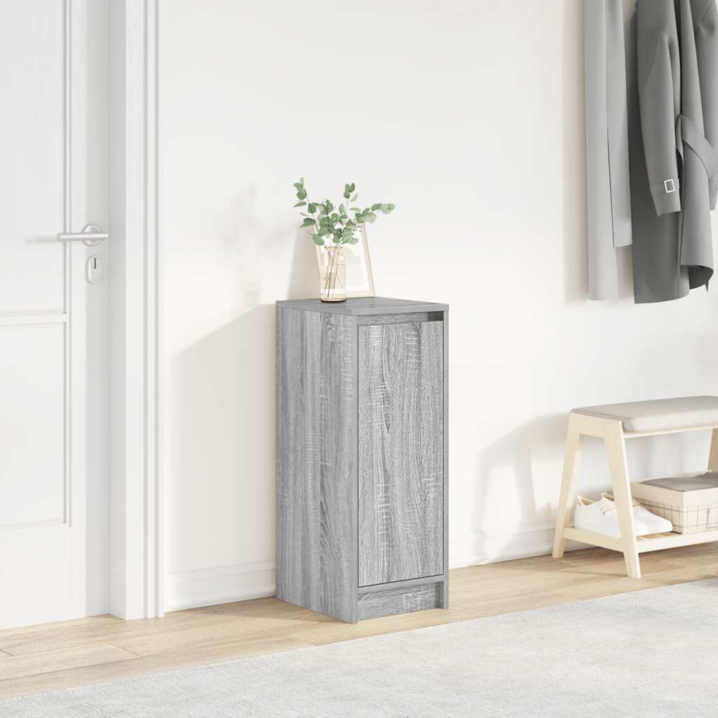 Skohylle grå sonoma 29,5x34x76 cm konstruert tre
