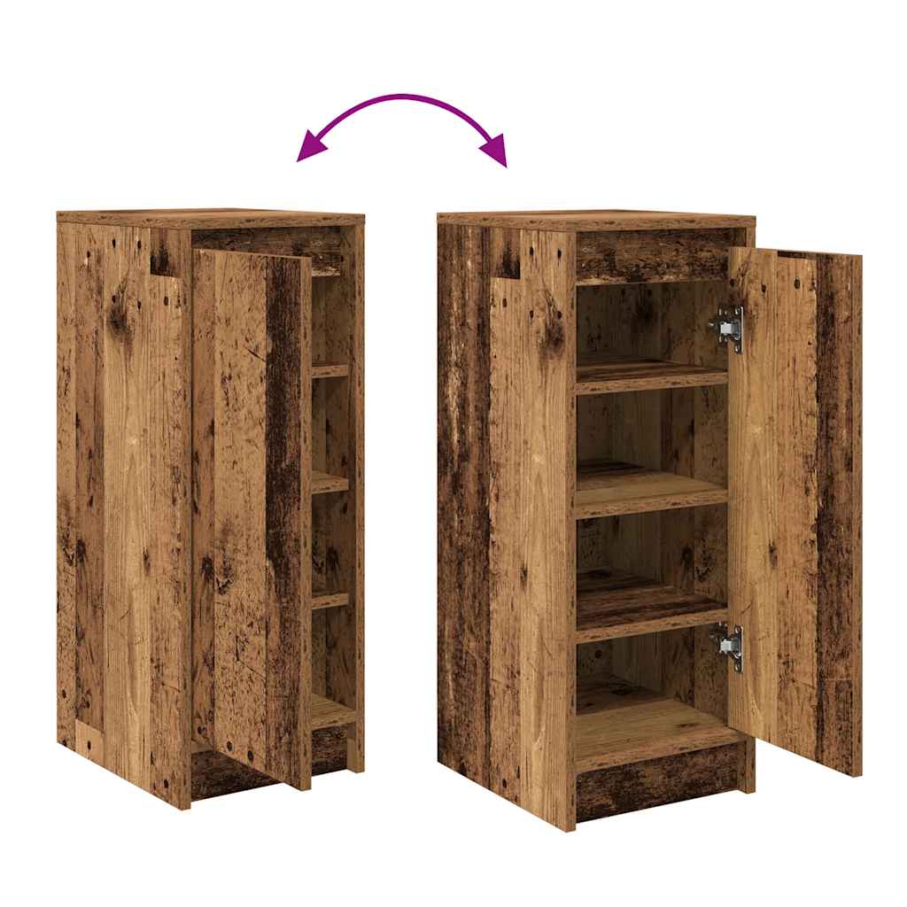 Skoskap gammelt tre 29,5x34x76 cm konstruert tre
