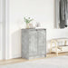 Skoskap betonggrå 57x34x76 cm sponplate