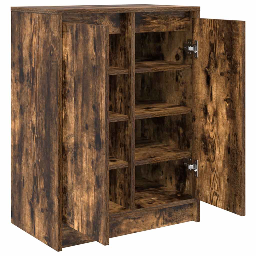 Skoskap røkt eik 57x34x76 cm konstruert tre