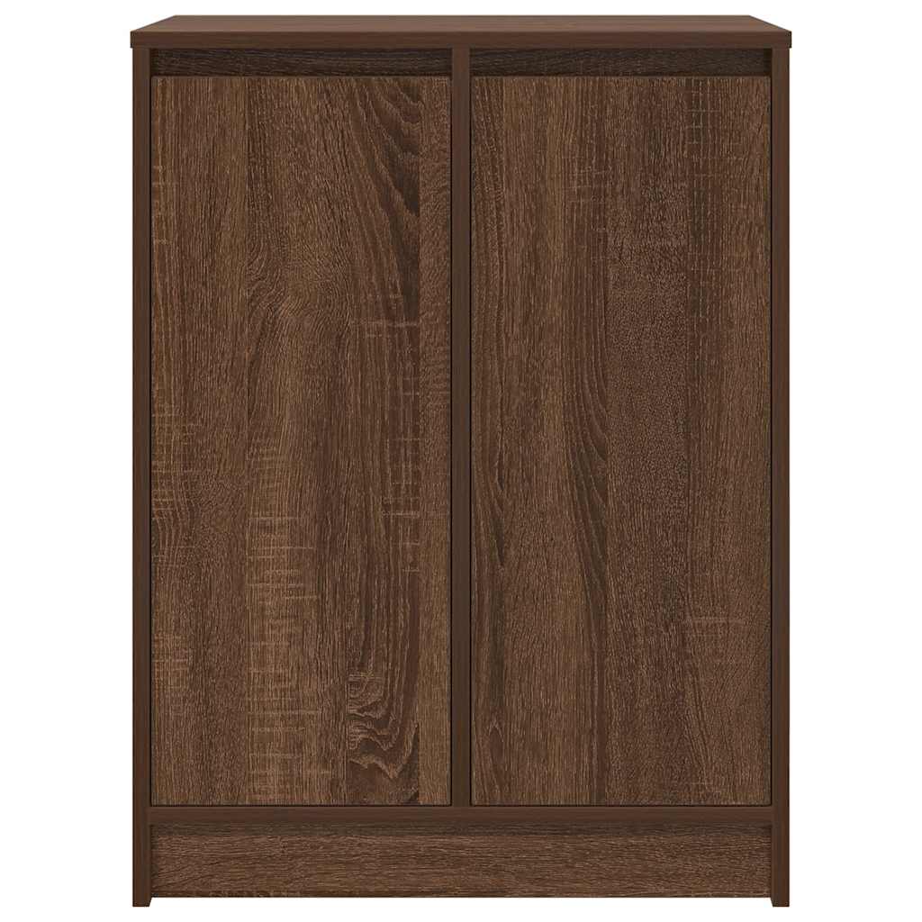 Skohylle brun eik 57x34x76 cm konstruert tre