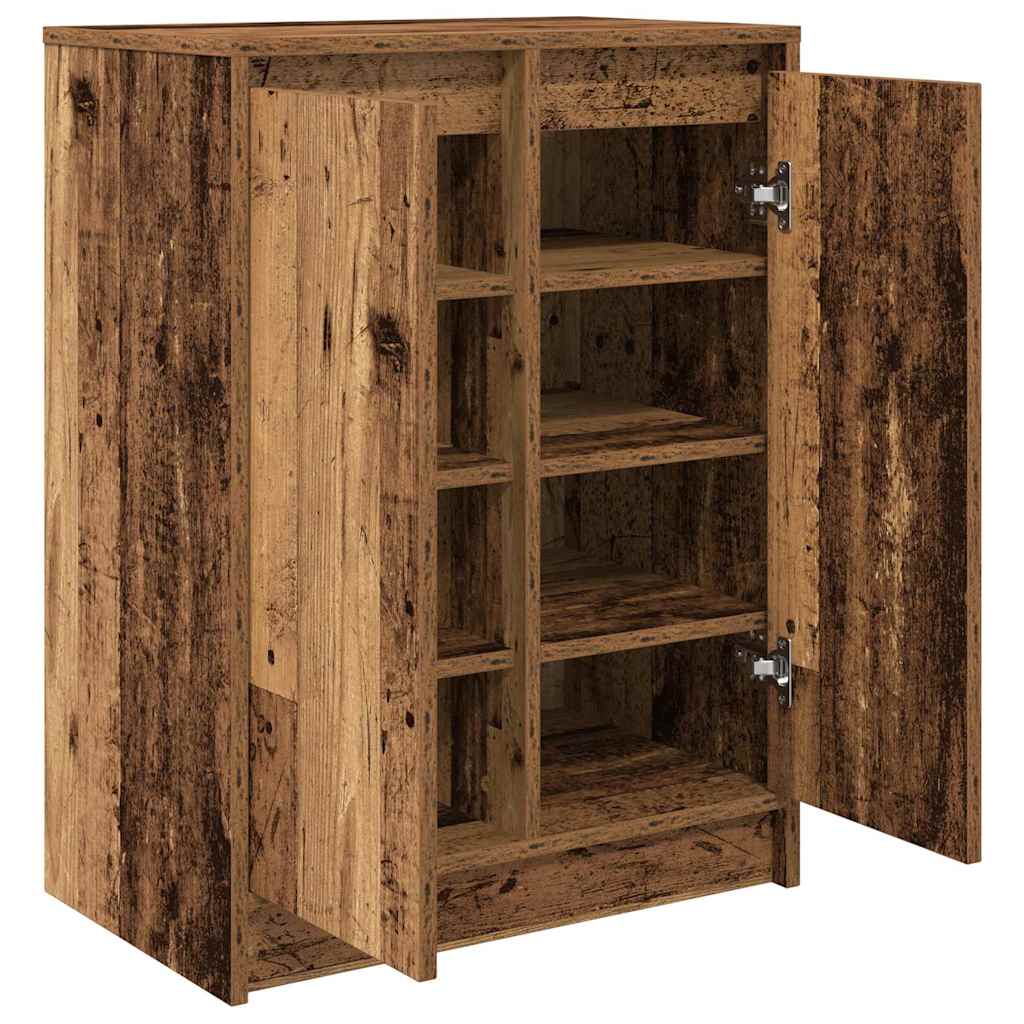 Skoskap gammelt tre 57x34x76 cm konstruert tre