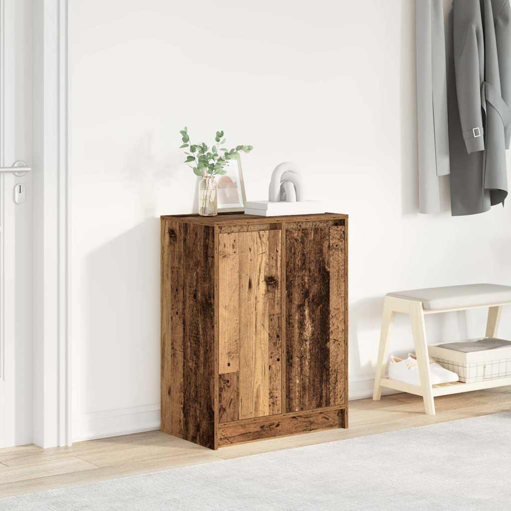 Skoskap gammelt tre 57x34x76 cm konstruert tre