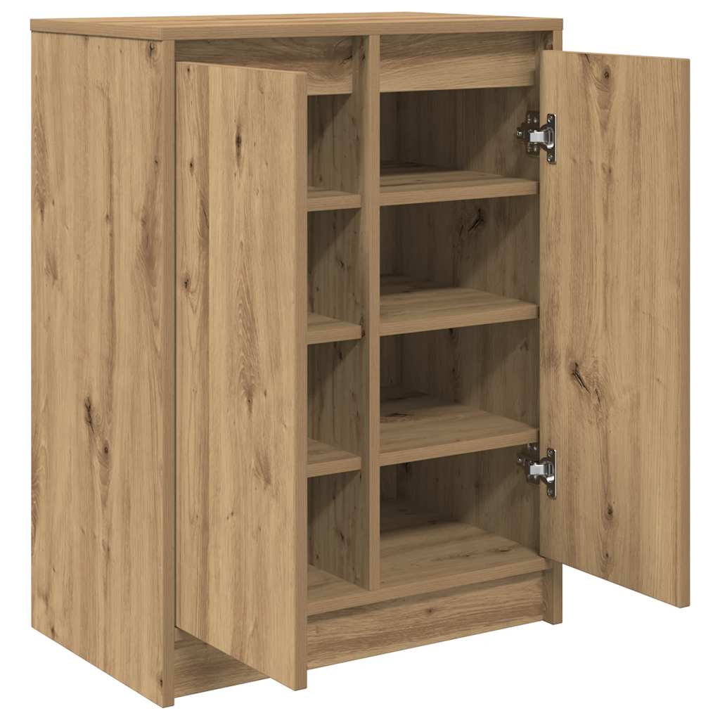 Skohylle artisan eik 57x34x76 cm konstruert tre
