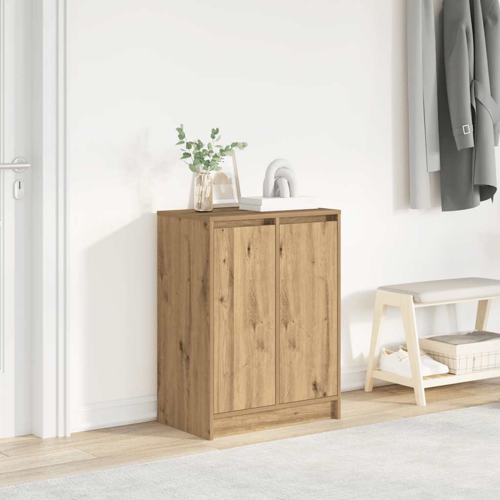 Skohylle artisan eik 57x34x76 cm konstruert tre