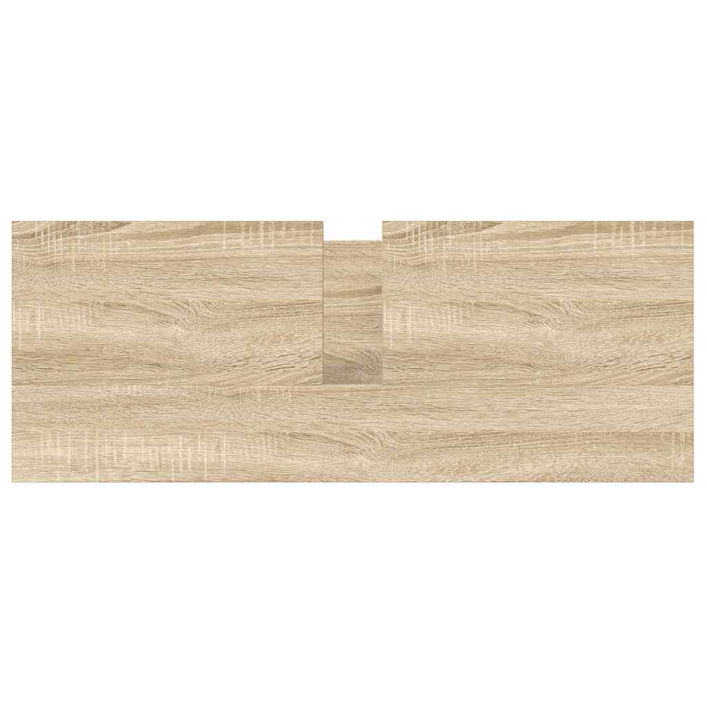 Baderomsservantskap med skuffer sonoma eik 90x34,5x60 cm