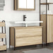 Baderomsservantskap med skuffer sonoma eik 90x34,5x60 cm