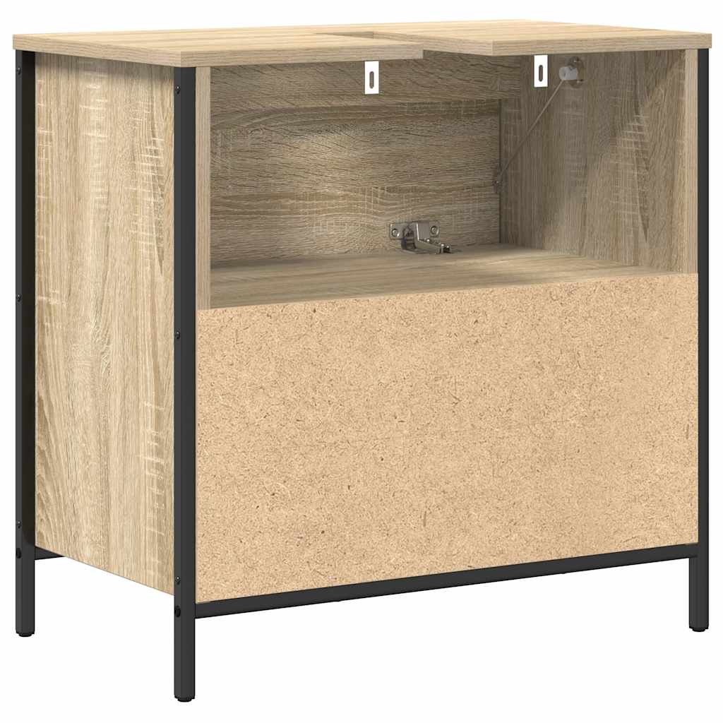 Baderomsservantskap med skuffer sonoma eik 60x34,5x60 cm