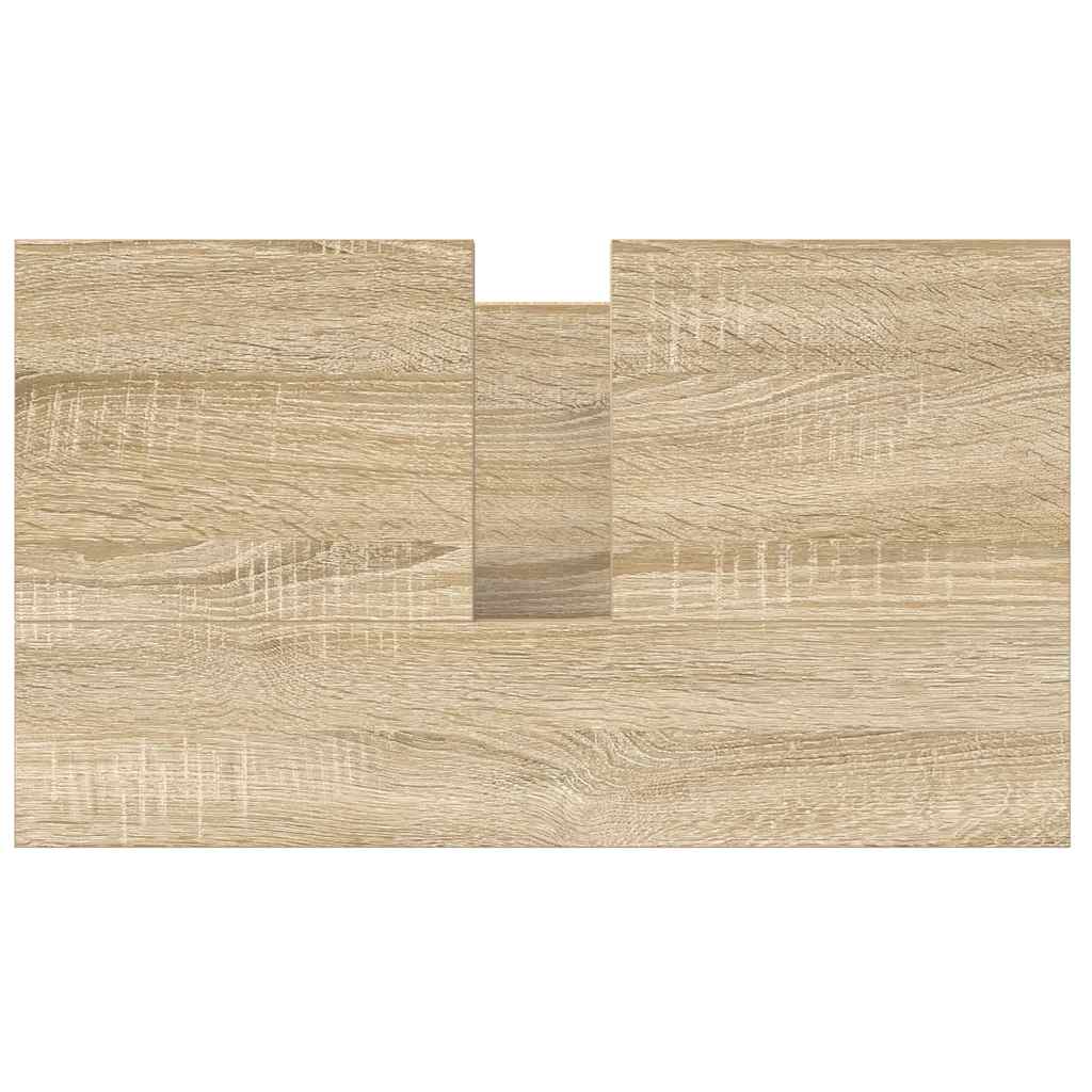 Baderomsservantskap med skuffer sonoma eik 60x34,5x60 cm