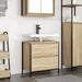 Baderomsservantskap med skuffer sonoma eik 60x34,5x60 cm