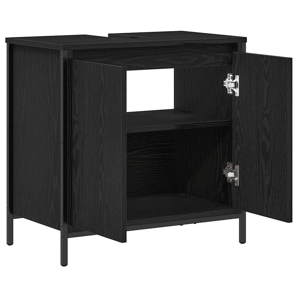 Baderomsservantskap svart 60x34,5x60 cm