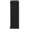 Baderoms veggskap med speil svart eik 60x21x60 cm