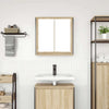 Baderoms veggskap med speil sonoma eik 60x21x60 cm