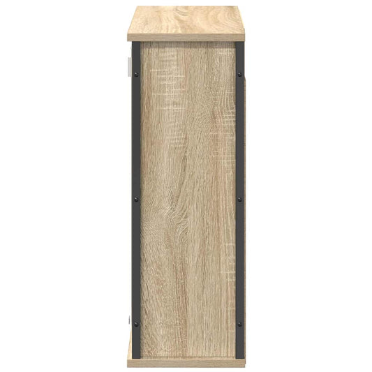 Baderoms veggskap med speil sonoma eik 60x21x60 cm