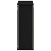 Baderoms veggskap med speil svart eik 50x21x60 cm