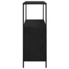 Baderomsskap med hyller svart eik 76,5x35x95 cm