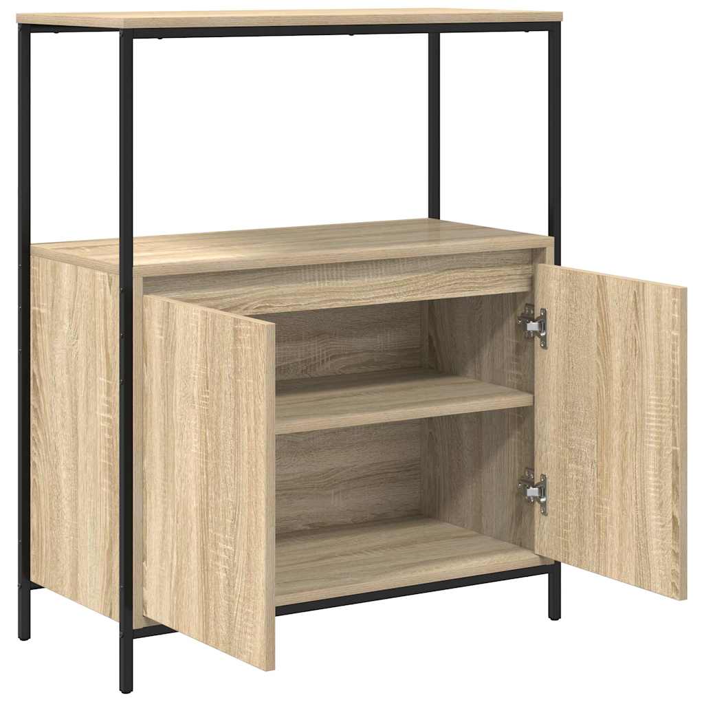 Baderomsskap med hyller sonoma eik 76,5x35x95 cm vidaXL