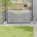 Stolpebunner firkantet 4 stk sølv 61x61 mm galvanisert stål