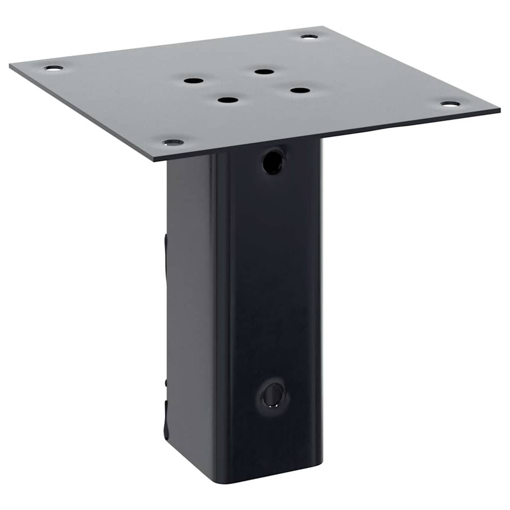 Stolpebunner firkantet 12 stk 46x46 mm pulverlakkert stål