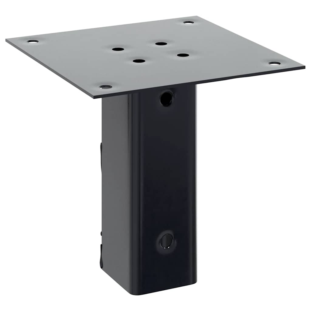 Stolpebunner firkantet 12 stk 51x51 mm pulverlakkert stål