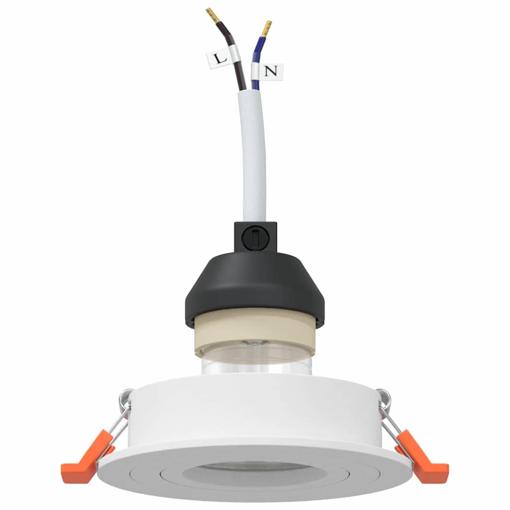 Spotlights med søkelys 12 pcs Hvit 9 x 9 x cm Aluminium