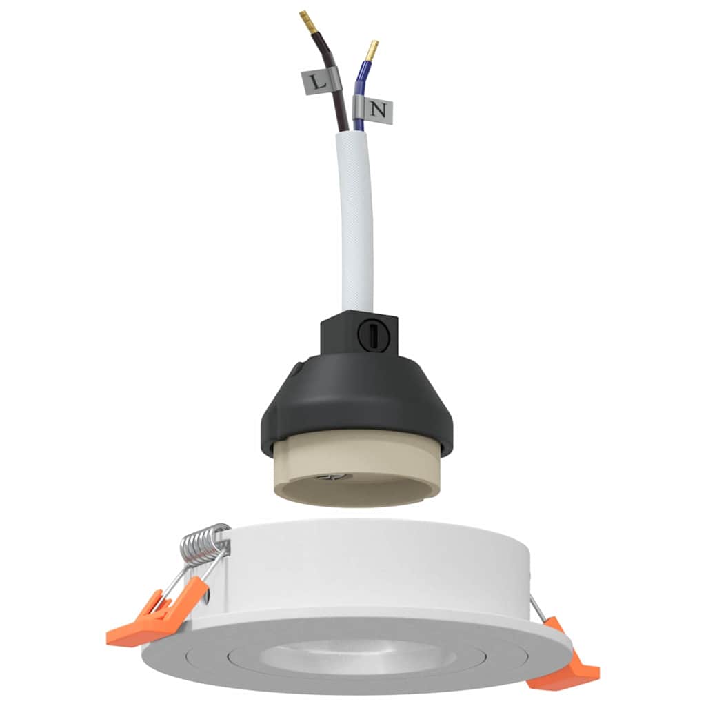 Spotlights med søkelys 24 pcs Hvit 9 x 9 x cm Aluminium