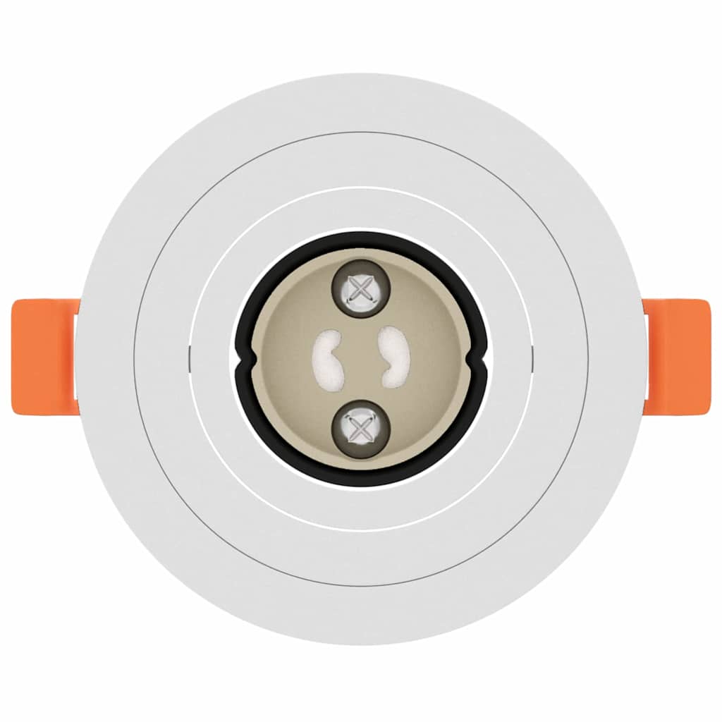 Spotlights med søkelys 24 pcs Hvit 9 x 9 x cm Aluminium