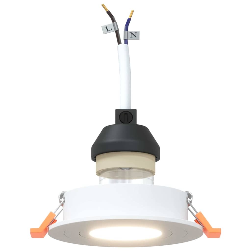 Spotlights med søkelys 24 pcs Hvit 9 x 9 x cm Aluminium