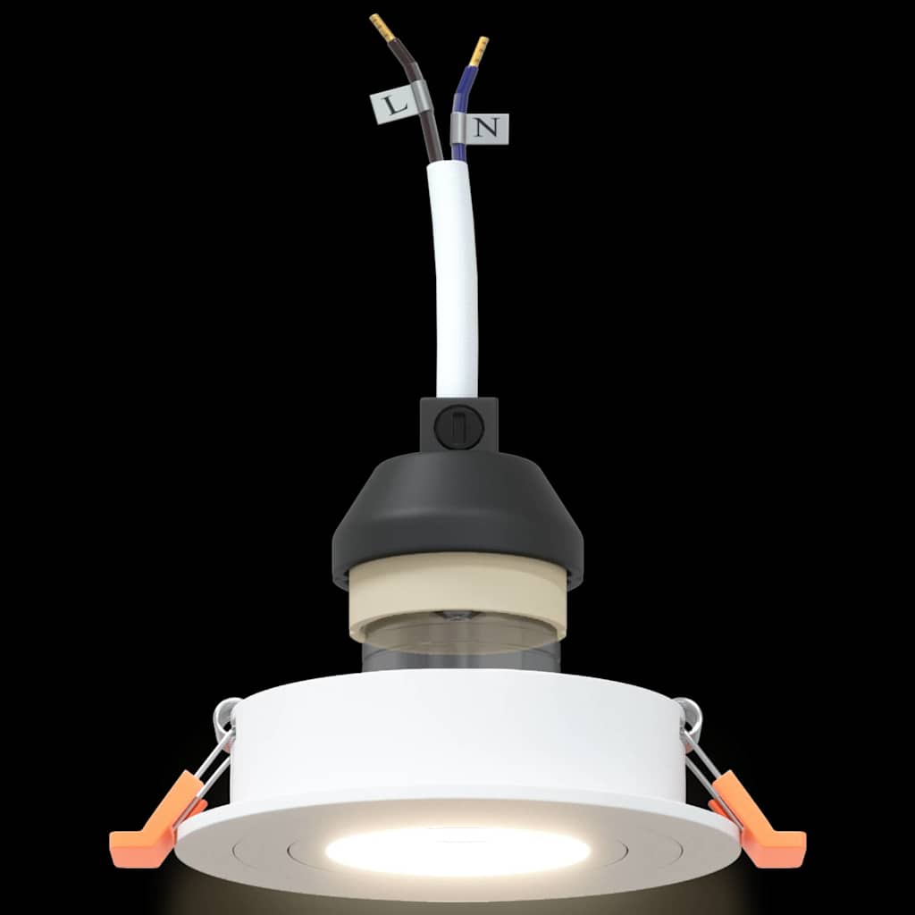 Spotlights med søkelys 24 pcs Hvit 9 x 9 x cm Aluminium