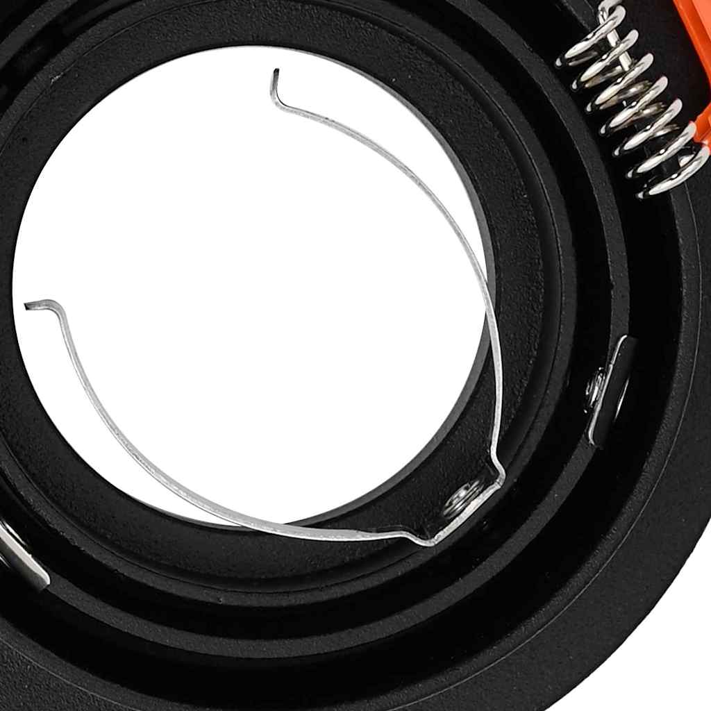 Spotlights med søkelys 6 pcs Svart 9 x 9 x cm Aluminium