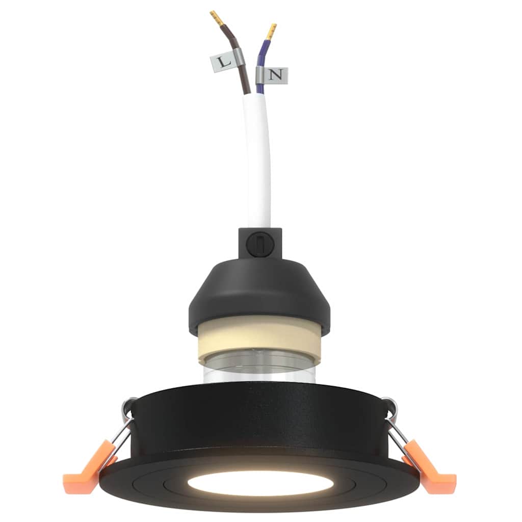 Spotlight 24 pcs Svart 9 x 9 x 2 cm Aluminium
