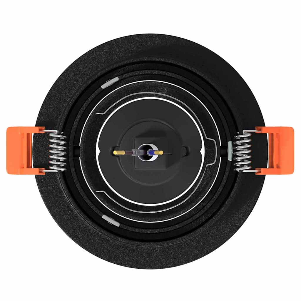 Spotlights med søkelys 24 pcs Svart 9 x 9 x cm Aluminium