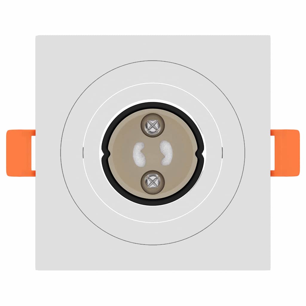 Spotlights med søkelys 12 pcs Hvit 9 x 9 x cm Aluminium