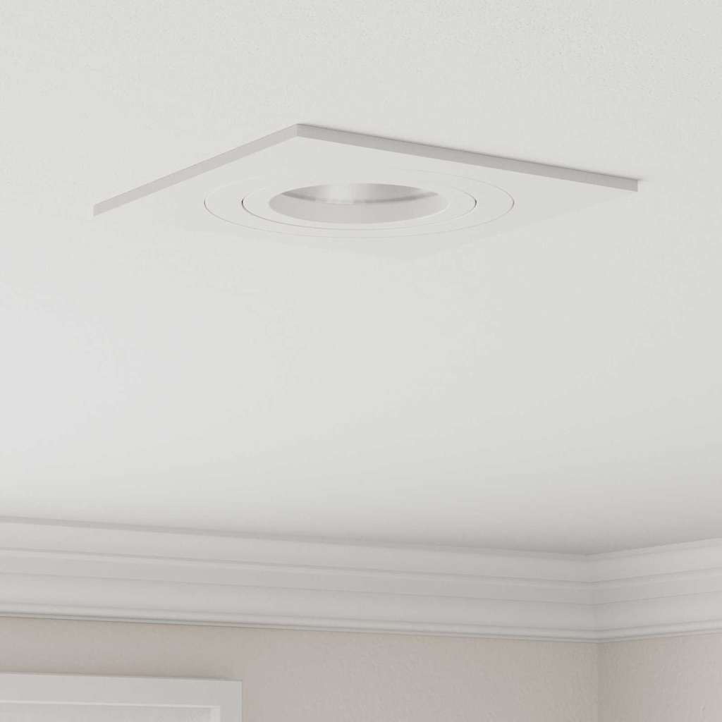 Spotlights med søkelys 24 pcs Hvit 9 x 9 x cm Aluminium