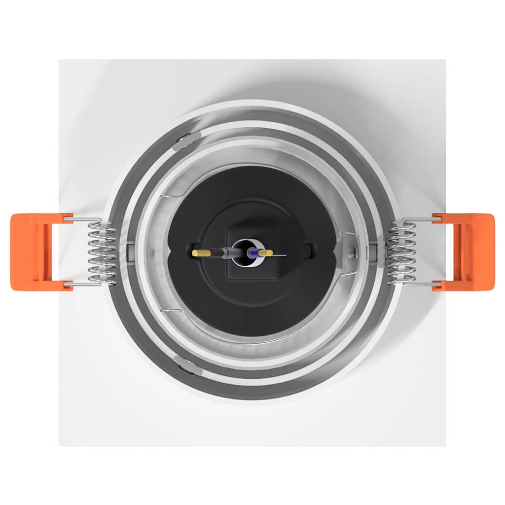 Spotlights med søkelys 24 pcs Hvit 9 x 9 x cm Aluminium