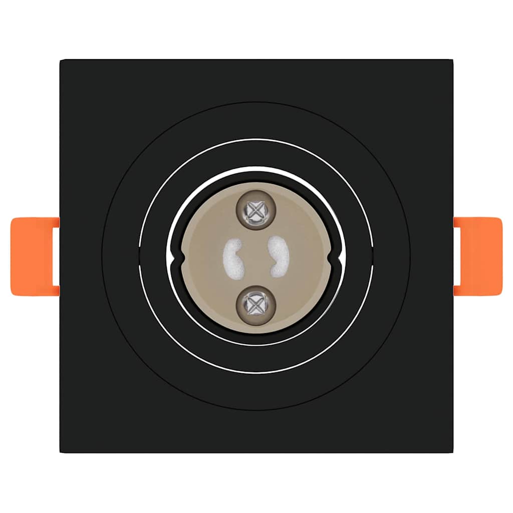 Spotlights med søkelys 24 pcs Svart 9 x 9 x cm Aluminium