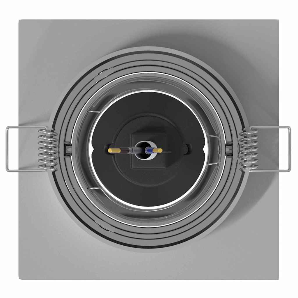 Spotlights med søkelys 24 pcs sølv 9 x 9 x cm Aluminium