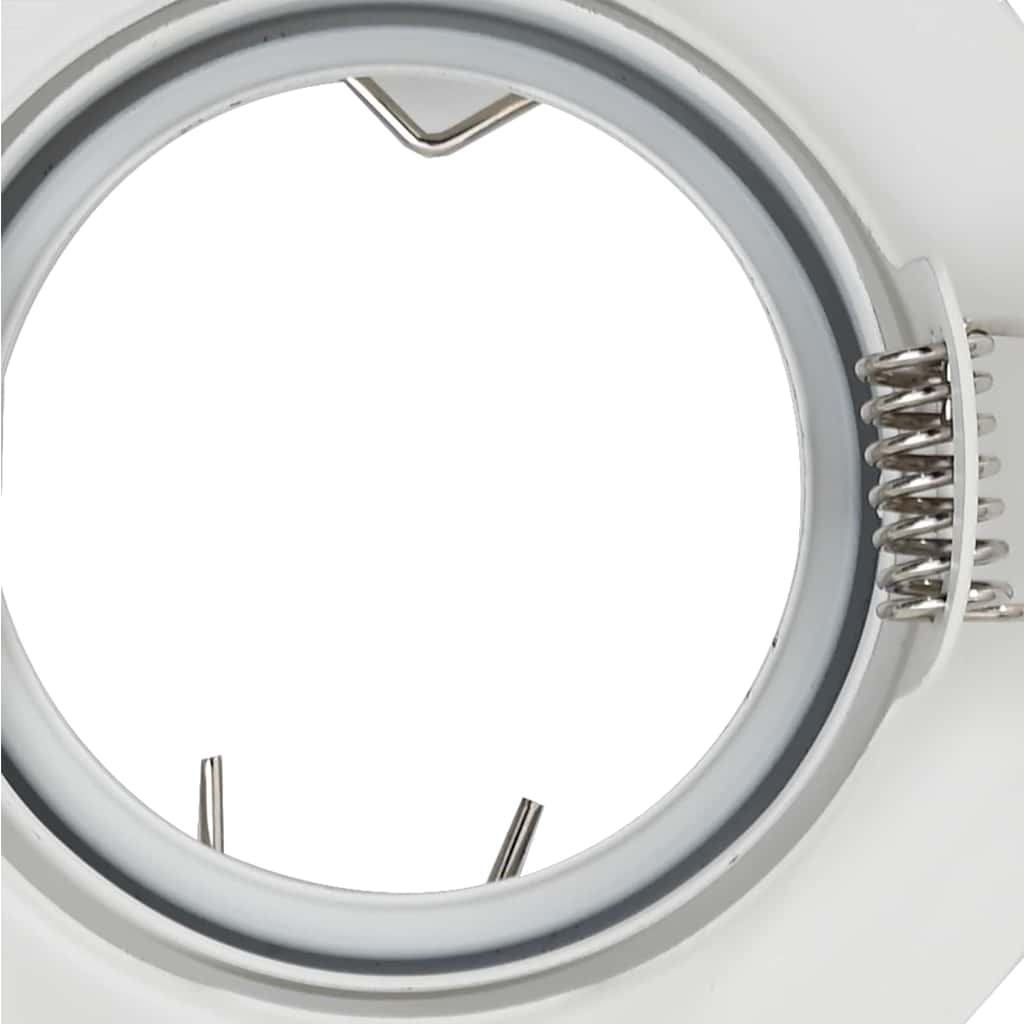 Spotlights med søkelys 24 pcs Hvit 9 x 9 cm Metall