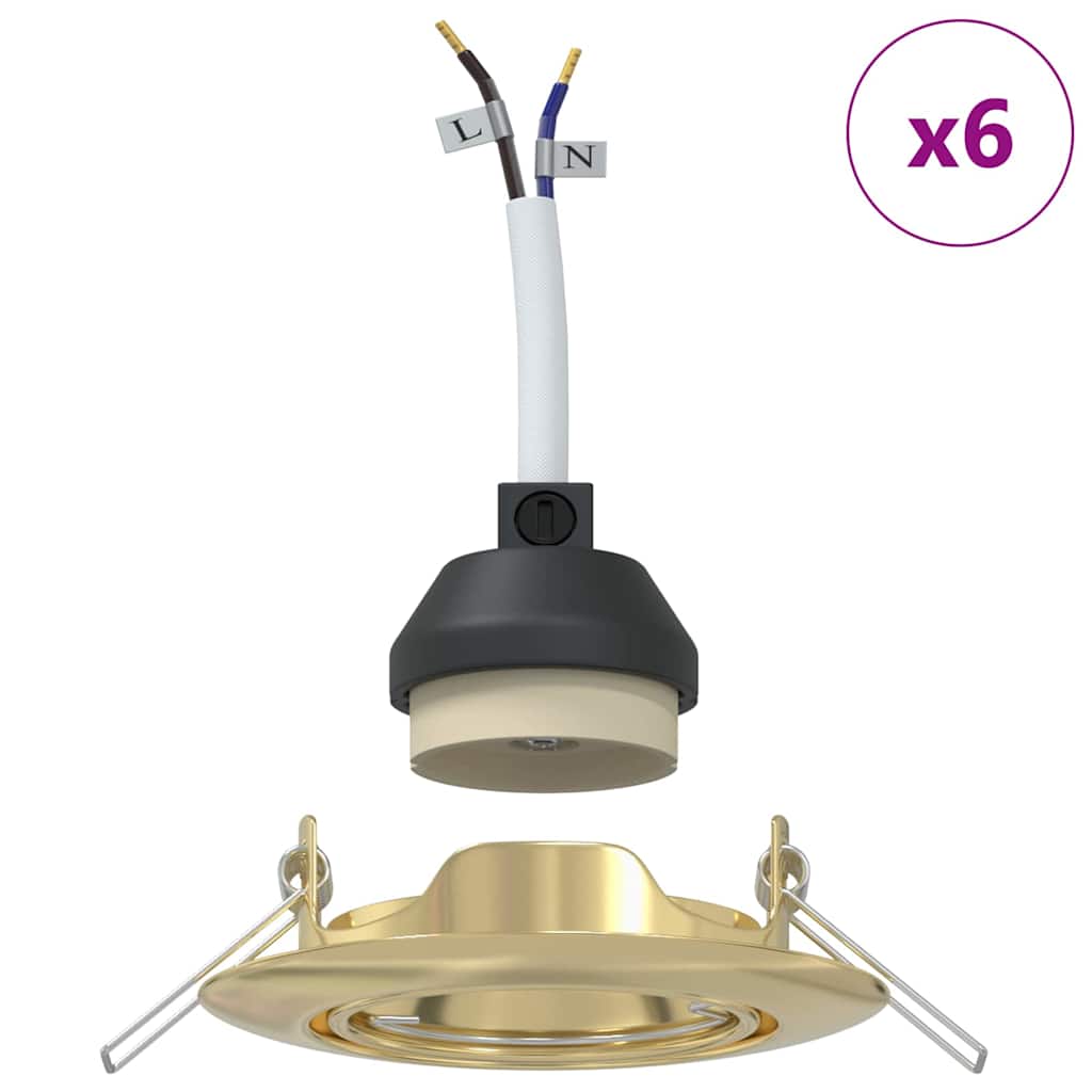 Spotlight 6 pcs Gull 9 x 9 x 2.5 cm Metall